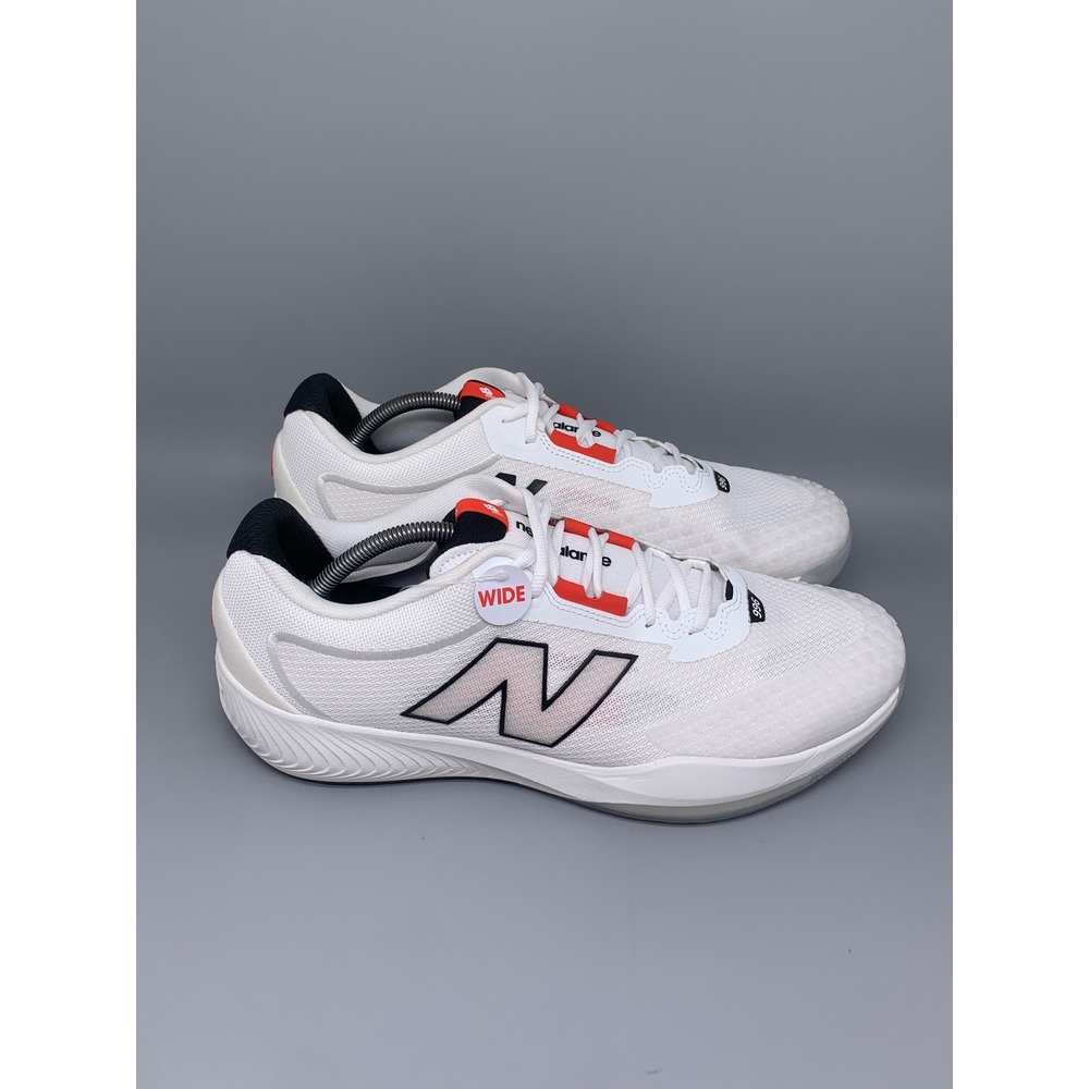 New Balance FuelCell 996v6 White Red Tennis Shoes MCH996W6 Men's Sz 12 2E Wide